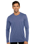 Next Level 6071 Men's Triblend Long Sleeve T-Shirt - Vintage Royal - model front