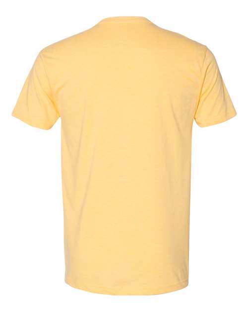 Next Level 6240 Men's CVC V-Neck T-Shirt - Banana Cream - back