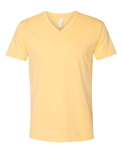 Next Level 6240 Men's CVC V-Neck T-Shirt - Banana Cream - front