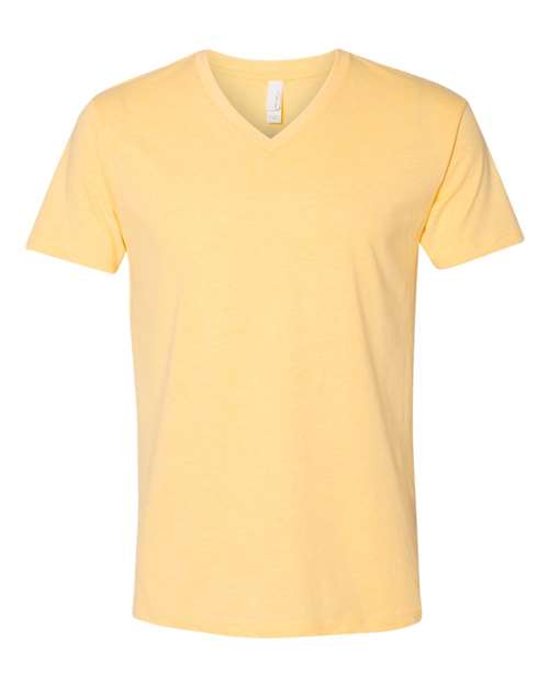 Next Level 6240 Men's CVC V-Neck T-Shirt - Banana Cream - front