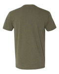 Next Level 6240 Men's CVC V-Neck T-Shirt - Military Green - back