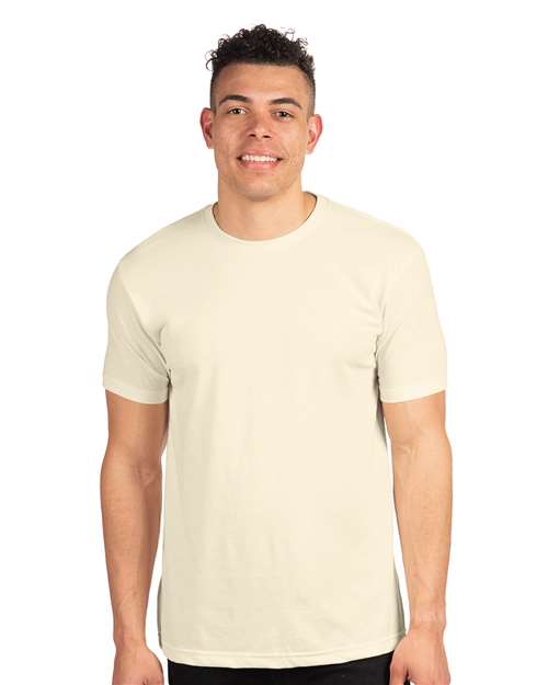 Next Level 6410 Sueded T-Shirt - Natural - model front