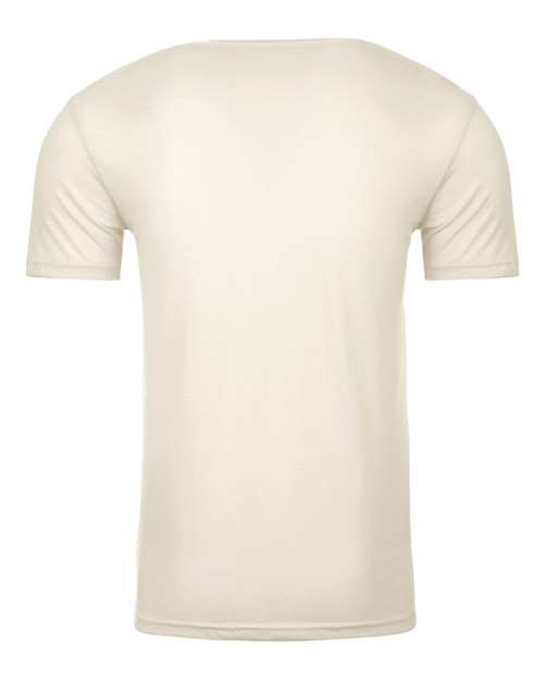 Next Level 6440 Men's Sueded V-Neck T-Shirt - Natural - back