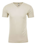 Next Level 6440 Men's Sueded V-Neck T-Shirt - Natural - front