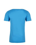 Next Level 6440 Men's Sueded V-Neck T-Shirt - Turquoise - back