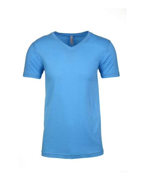 Next Level 6440 Men's Sueded V-Neck T-Shirt - Turquoise - front