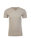 Next Level 6440 Men's Sueded V-Neck T-Shirt - Sand - front