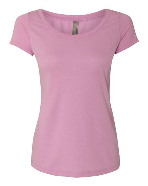 Next Level 6730 Women’s Triblend Scoop Neck T-Shirt - Vintage Lilac - front