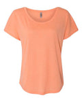 Next Level 6760 Women’s Triblend Dolman T-Shirt - Vintage Light Orange - front