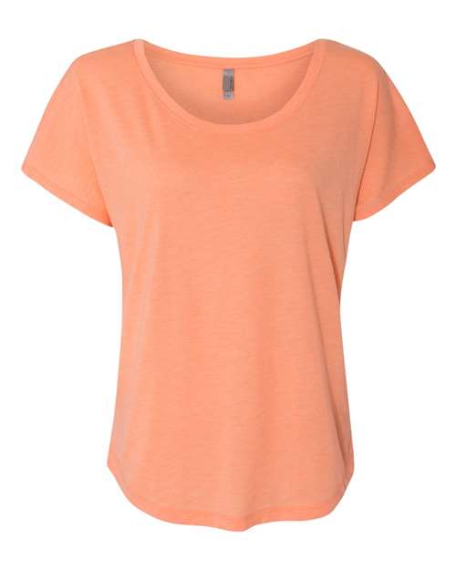 Next Level 6760 Women’s Triblend Dolman T-Shirt - Vintage Light Orange - front