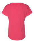 Next Level 6760 Women’s Triblend Dolman T-Shirt - Vintage Shocking Pink - back