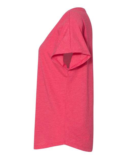 Next Level 6760 Women’s Triblend Dolman T-Shirt - Vintage Shocking Pink - side