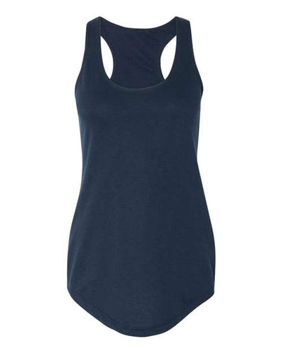 Next Level 6933 Women’s Lightweight French Terry Racerback Tank - Midnight Navy - front