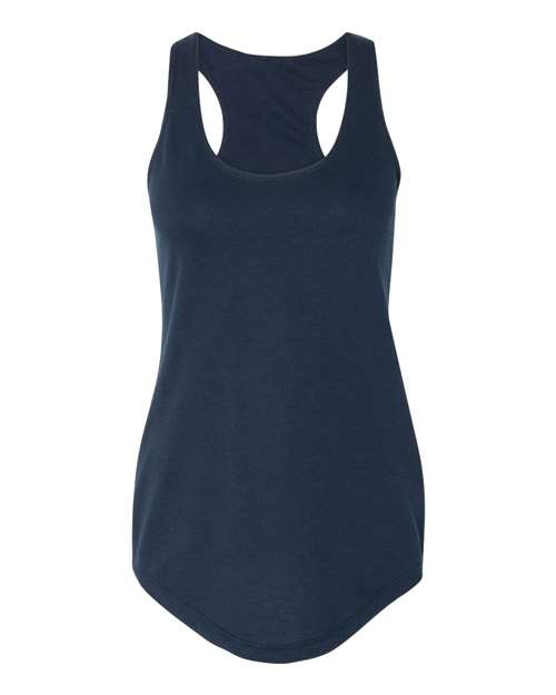 Next Level 6933 Women’s Lightweight French Terry Racerback Tank - Midnight Navy - front