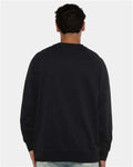 Next Level 9000 Unisex Laguna Raglan Crewneck Sweatshirt - Black - model back