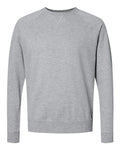 Next Level 9000 Unisex Laguna Raglan Crewneck Sweatshirt - Heather Grey - front