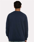 Next Level 9000 Unisex Laguna Raglan Crewneck Sweatshirt - Midnight Navy - model back