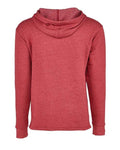 Next Level 9300 Unisex Malibu Welt Pocket Hoodie Sweatshirt - Heather Cardinal - back