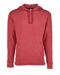 Next Level 9300 Unisex Malibu Welt Pocket Hoodie Sweatshirt - Heather Cardinal - front