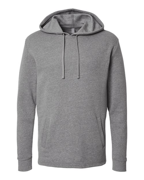 Next Level 9300 Unisex Malibu Welt Pocket Hoodie Sweatshirt - Heather Grey - front