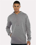 Next Level 9300 Unisex Malibu Welt Pocket Hoodie Sweatshirt - Heather Grey - model front