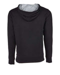 Next Level 9301 Unisex Laguna Hoodie Sweatshirt - Black/ Heather Grey - back