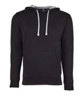 Next Level 9301 Unisex Laguna Hoodie Sweatshirt - Black/ Heather Grey - front
