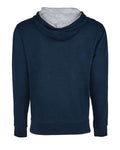 Next Level 9301 Unisex Laguna Hoodie Sweatshirt - Midnight Navy/ Heather Grey - back