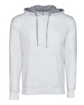 Next Level 9301 Unisex Laguna Hoodie Sweatshirt - White/ Heather Grey - front