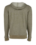 Next Level 9600 Unisex Pacifica Full-Zip Hoodie Sweatshirt - Military Green - back