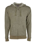 Next Level 9600 Unisex Pacifica Full-Zip Hoodie Sweatshirt - Military Green - front
