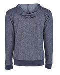 Next Level 9600 Unisex Pacifica Full-Zip Hoodie Sweatshirt - Navy - back