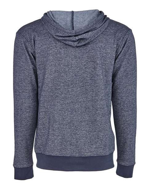 Next Level 9600 Unisex Pacifica Full-Zip Hoodie Sweatshirt - Navy - back