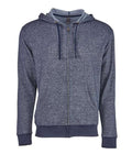 Next Level 9600 Unisex Pacifica Full-Zip Hoodie Sweatshirt - Navy - front