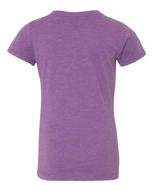 Next Level 3712 Girls’ CVC Princess T-Shirt - Purple Berry - back