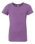 Next Level 3712 Girls’ CVC Princess T-Shirt - Purple Berry - front