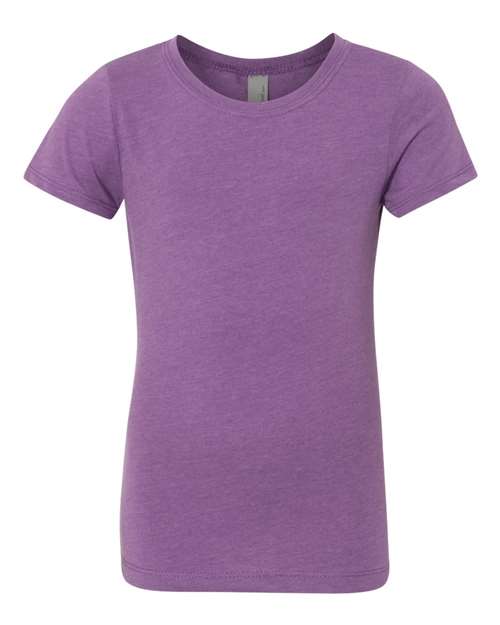 Next Level 3712 Girls’ CVC Princess T-Shirt - Purple Berry - front