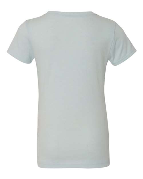 Next Level 3712 Girls’ CVC Princess T-Shirt - Ice Blue - back
