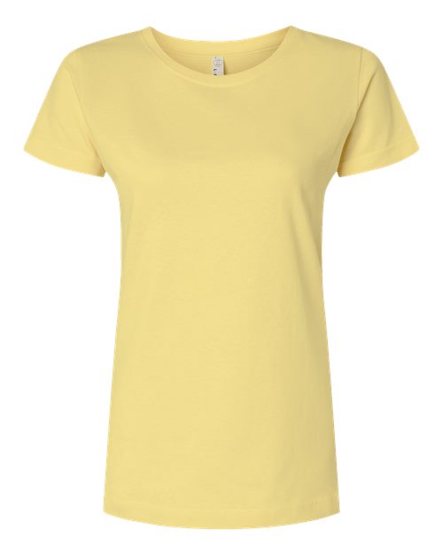 LAT 3516 Women's Fine Jersey Tee - Butter - front