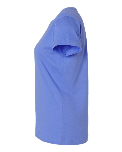LAT 3516 Women's Fine Jersey Tee - Carolina Blue - side