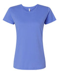 LAT 3516 Women's Fine Jersey Tee - Carolina Blue - front