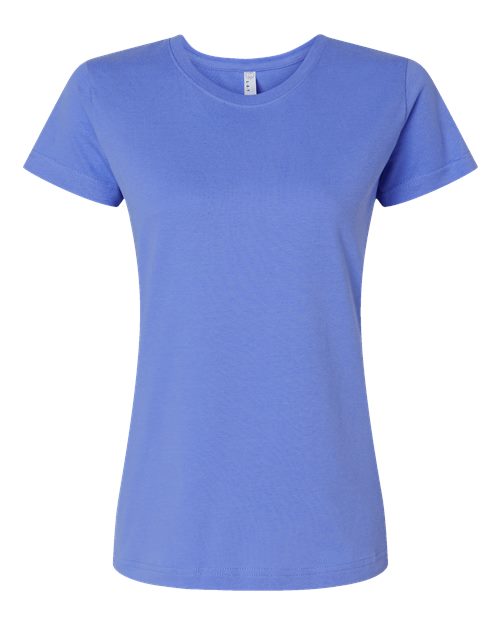 LAT 3516 Women's Fine Jersey Tee - Carolina Blue - front