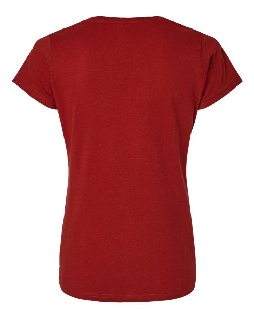 LAT 3516 Women's Fine Jersey Tee - Garnet - back