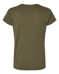 LAT 3516 Women's Fine Jersey Tee - Military Green - back