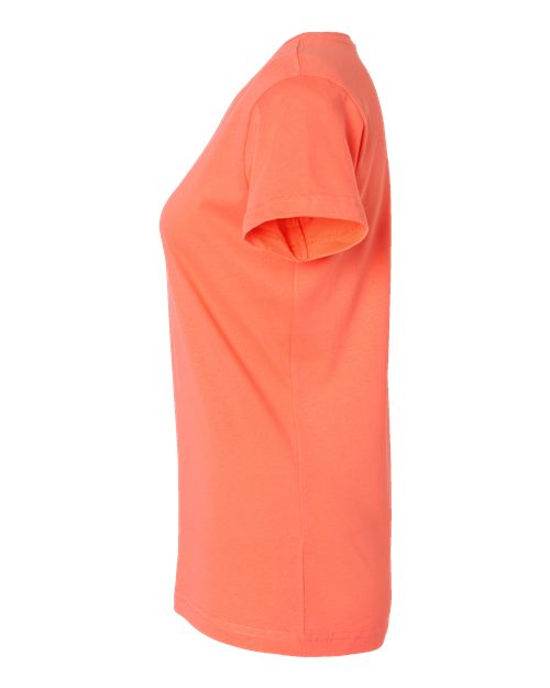 LAT 3516 Women's Fine Jersey Tee - Papaya - side
