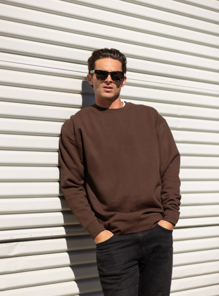 Heavyweight Crewneck Sweatshirt in Storm Blue, additional view