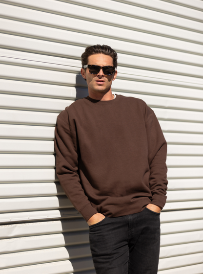 Heavyweight Crewneck Sweatshirt in Storm Blue, additional view