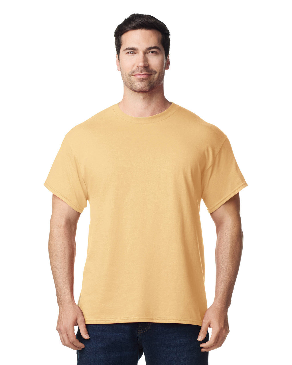 Gildan G500 Heavy Cotton T-Shirt - Yellow Haze - model front