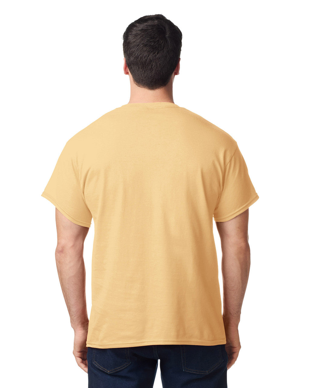 Gildan G500 Heavy Cotton T-Shirt - Yellow Haze - model back