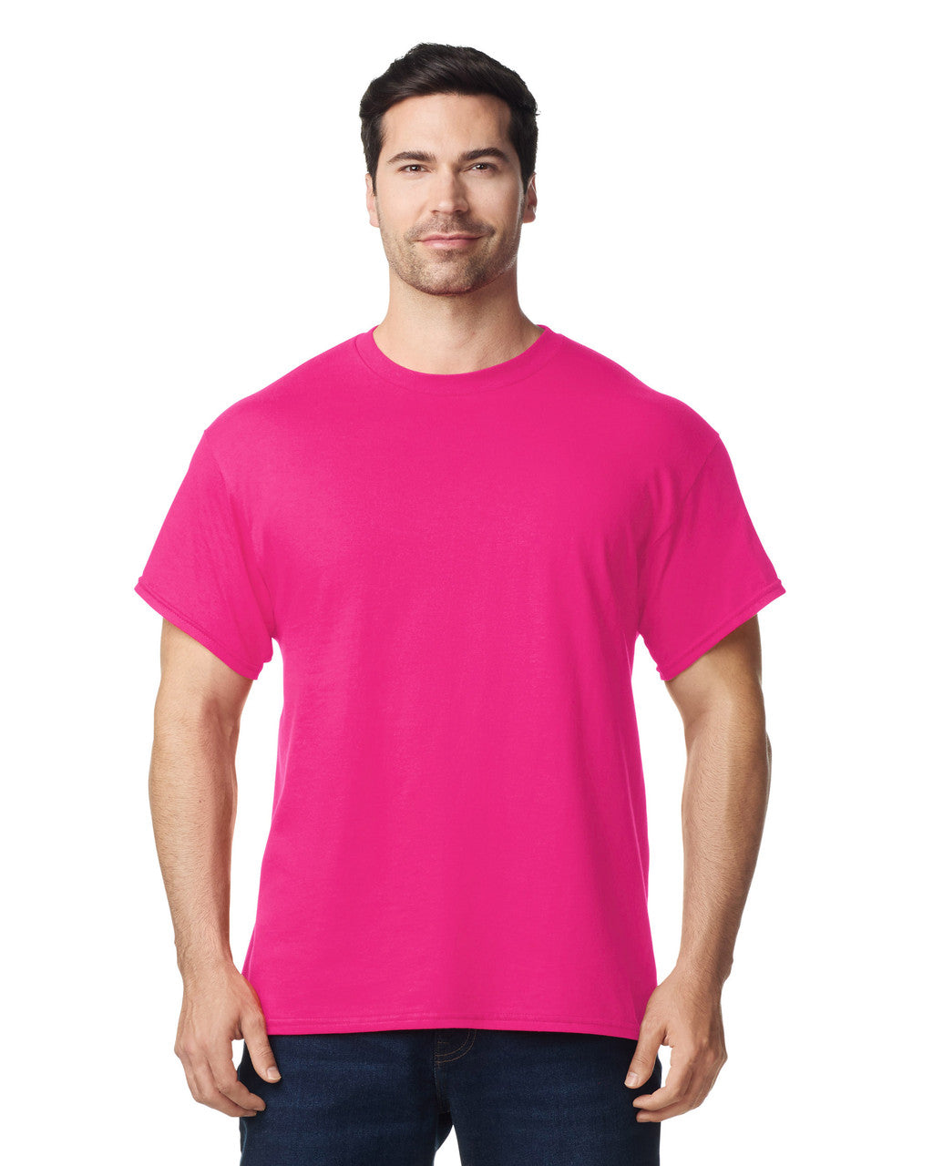 Gildan G500 Heavy Cotton T-Shirt - Heliconia - model front